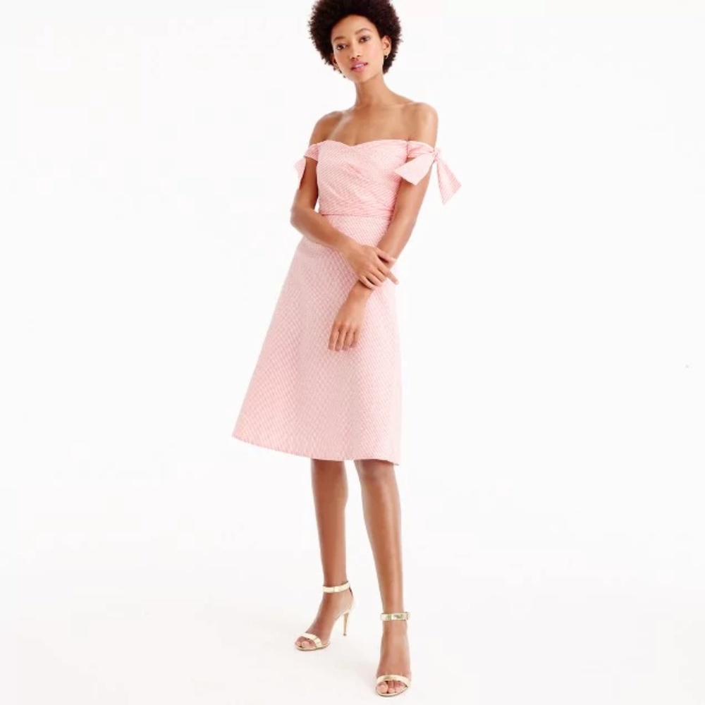 J.Crew Tie-shoulder Seersucker Dress!